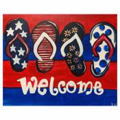 Patriotic Flip Flops
