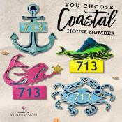 You Choose Coastal House Number at Carolina Home and Garden!