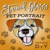 Stained Glass Custom Pet Portrait Experience