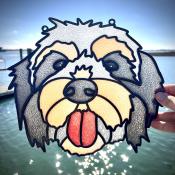 Resin Faux Stained Glass Pet Portrait | Sales End 05/18