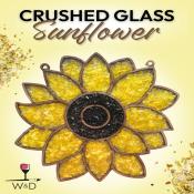 Crushed Glass Sunflower + Resin Pour | DiY Workshop