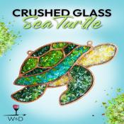 Crushed Glass Sea Turtle + Resin Pour | DiY Workshop