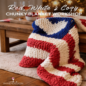 Chunky American Flag Blanket