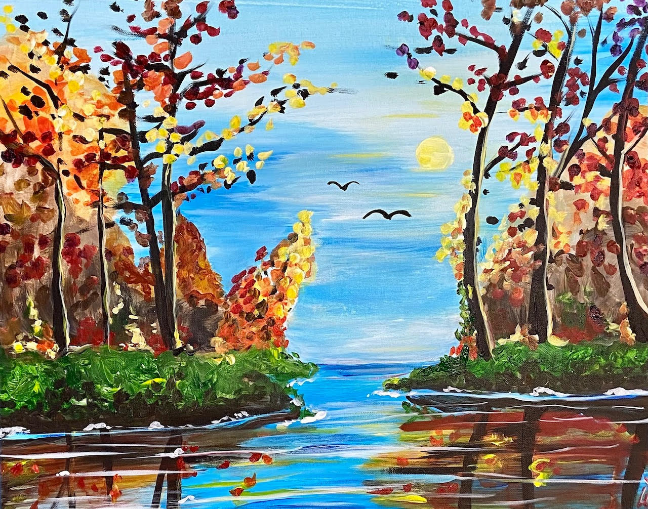 Mountain Lake in Early Fall