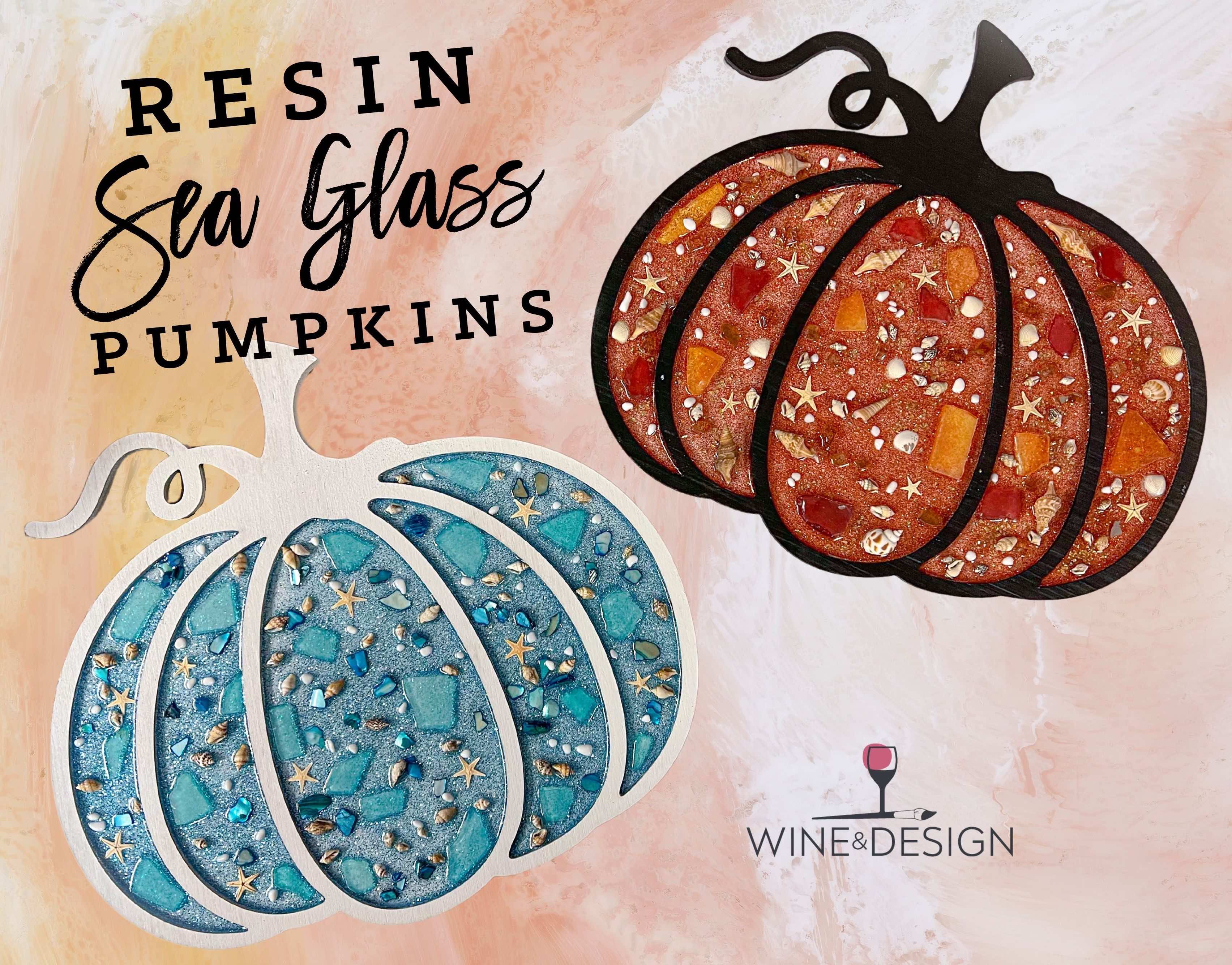 Resin Sea Glass Pumpkin Workshop