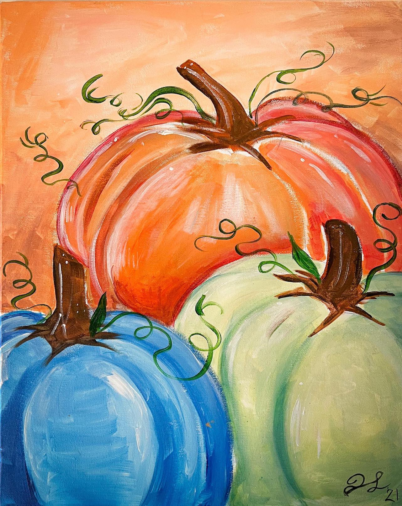 Colorful Autumn Pumpkins