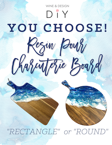 YOU CHOOSE! Resin Charcuterie Boards (Rectangle or Round)