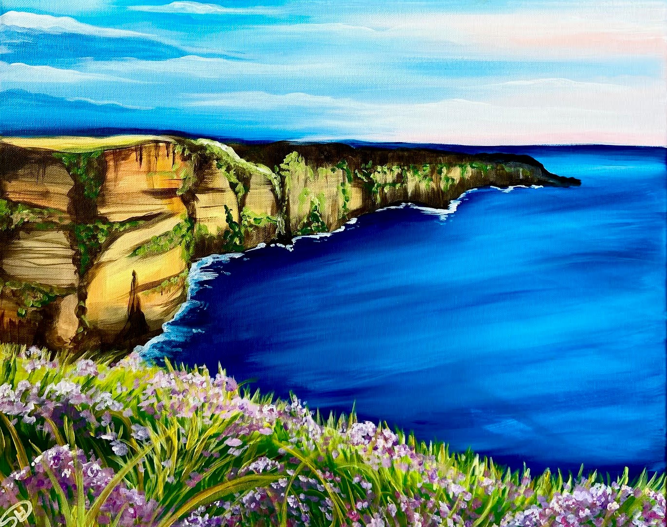 Sip & Paint Lavender Cliffside - BYOB and Free Parking