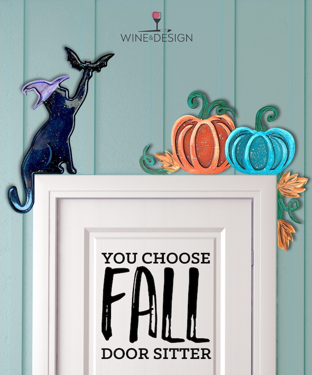 You Choose Fall Resin Door Sitter
