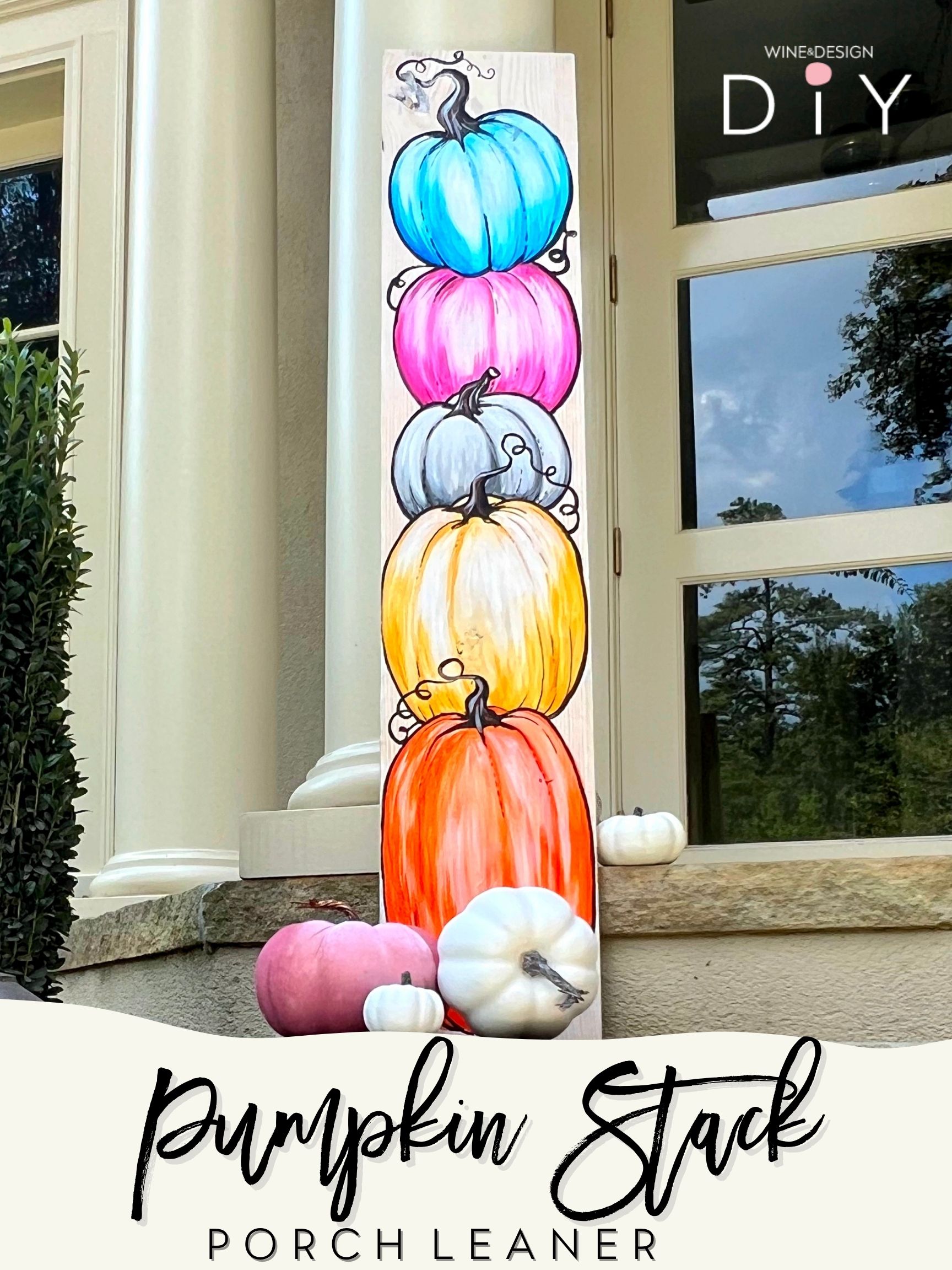 Pumpkin Stack Porch Leaner