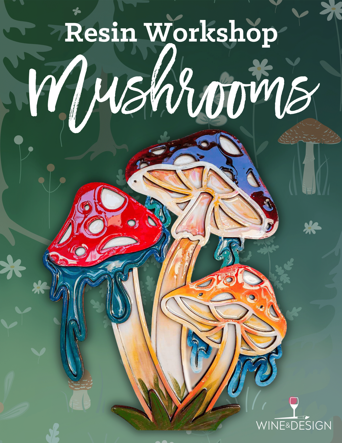 Resin Mushrooms