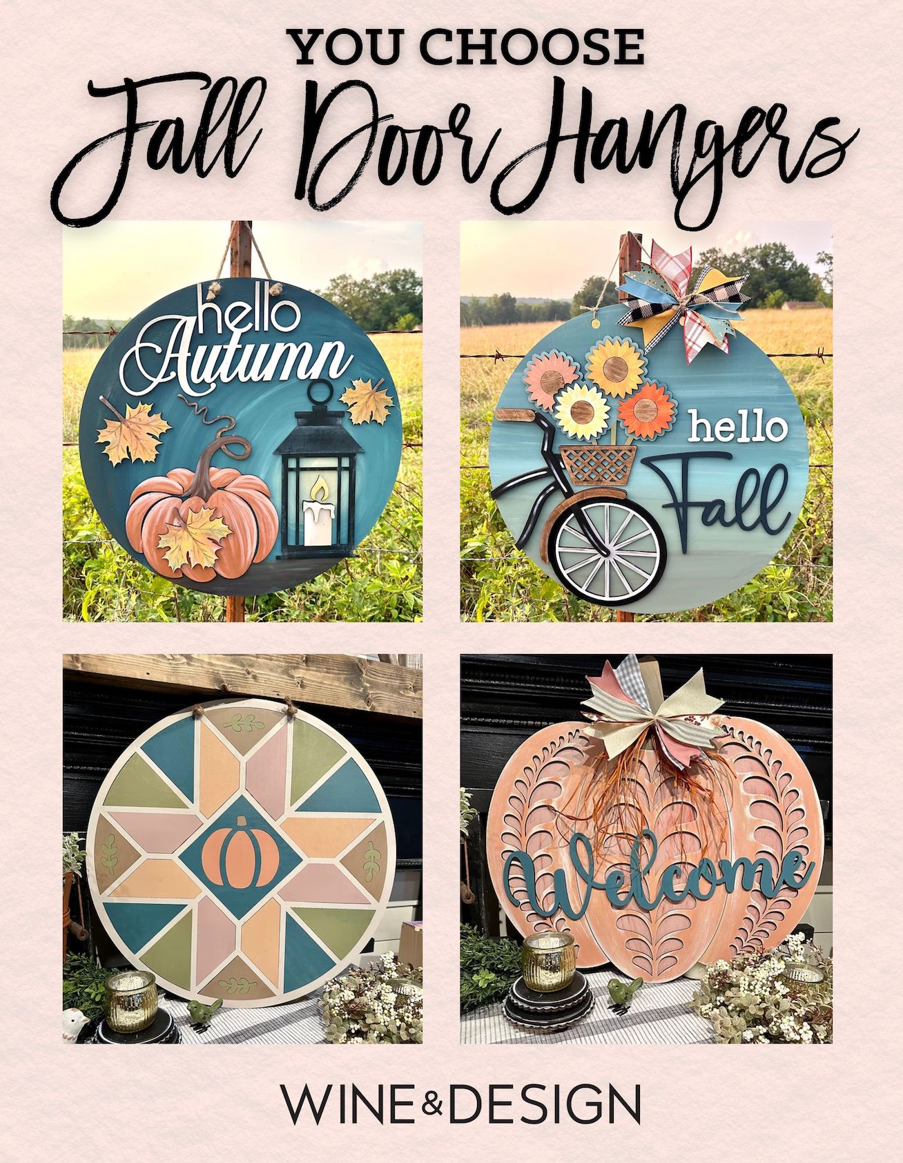 You Choose Fall Door Hanger Workshop