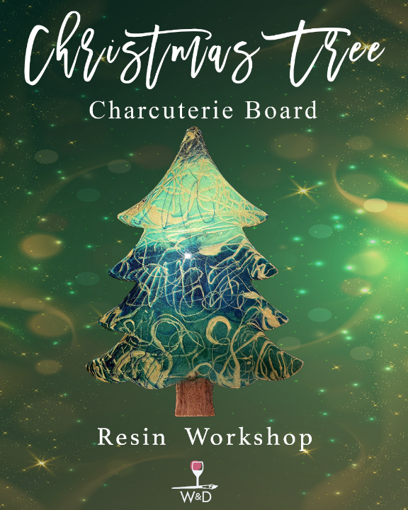 Christmas Charcuterie Board Resin Workshop