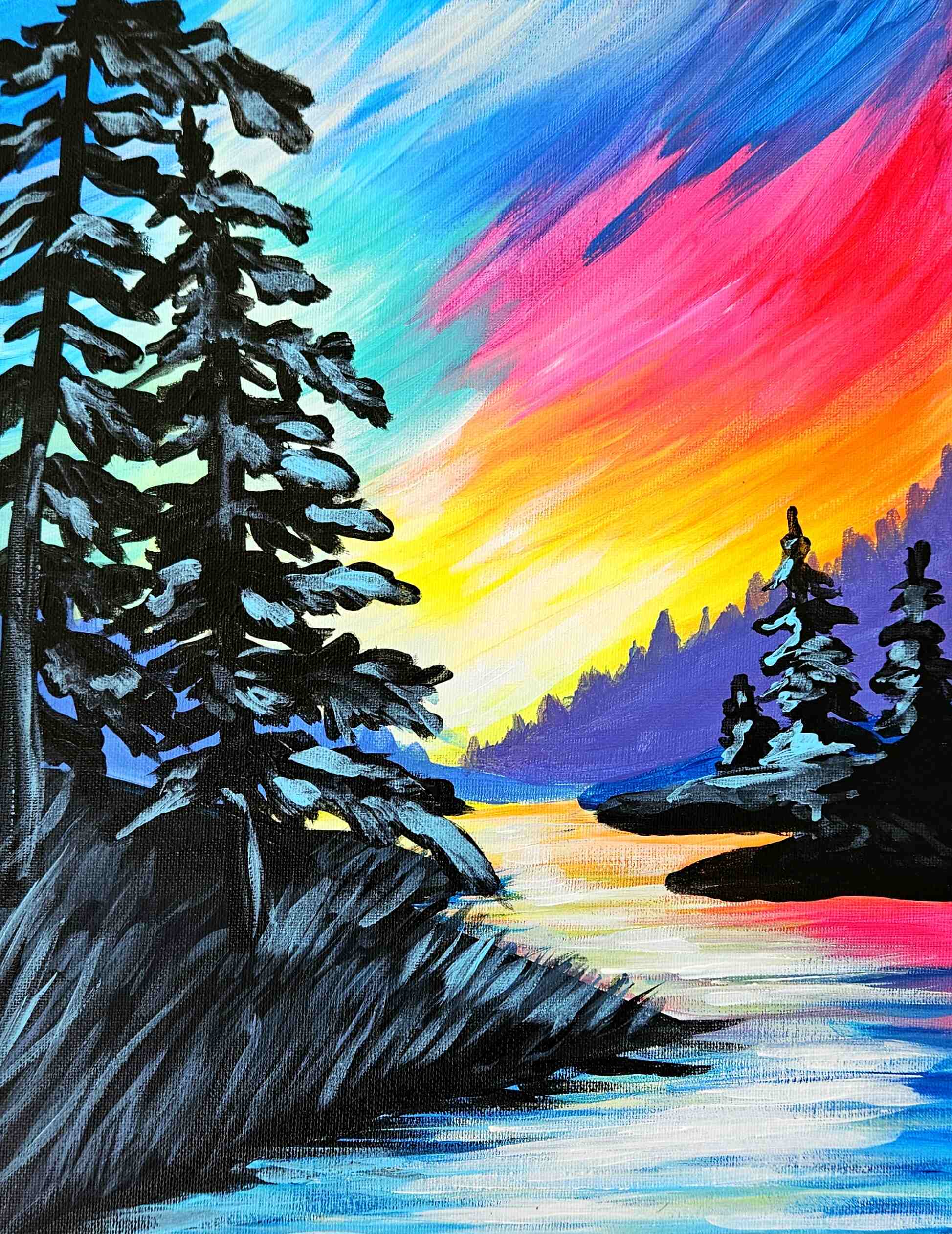 VIRTUAL PAINT EVENT! Whispering Skies
