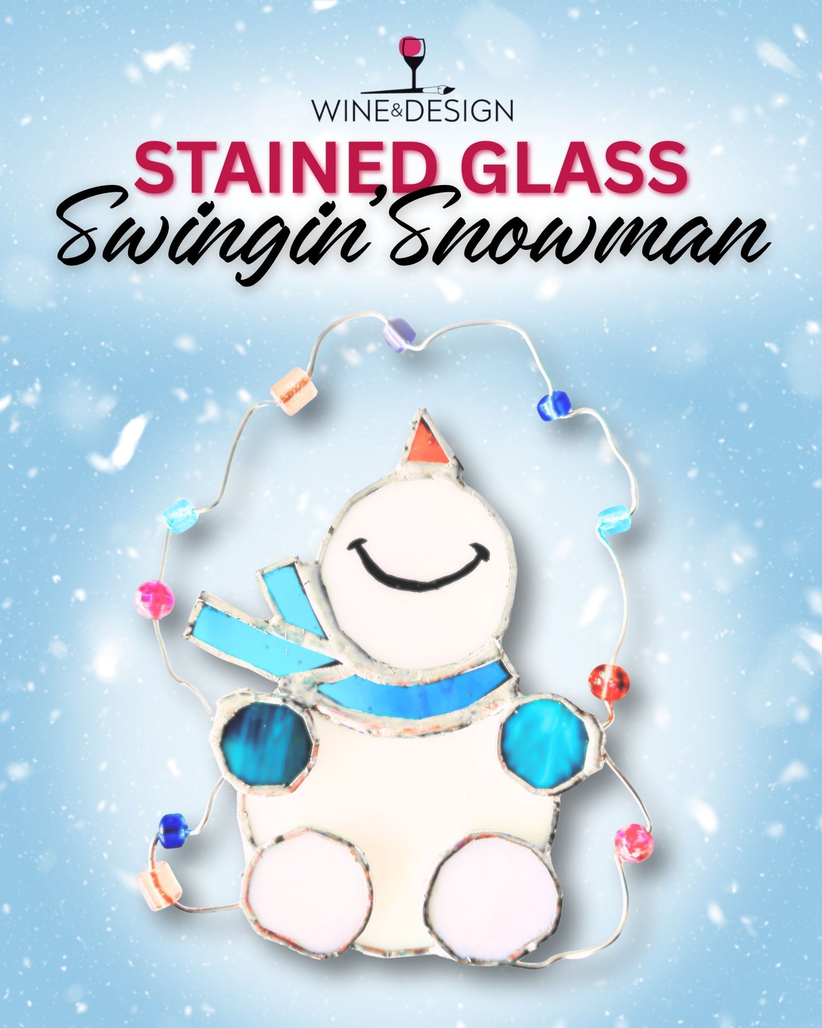 Stained Glass Swinging Snowman Workshop