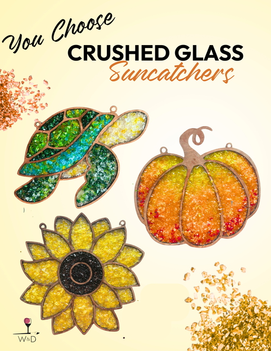 You Choose Crushed Glass Resin Suncatcher Workshop