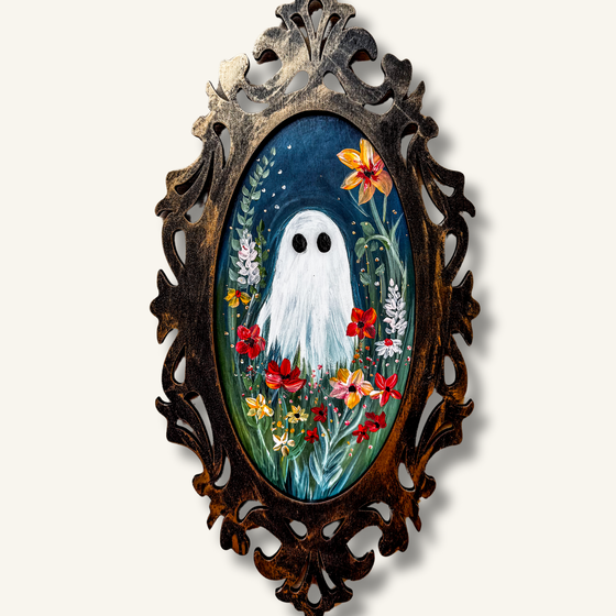 Midnight Reverie | Painted on Vintage Style Frame
