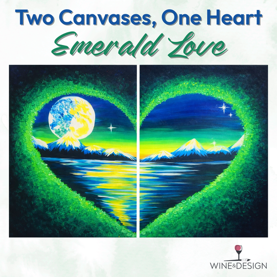 Emerald Love Date Night (One Ticket Includes Two Painters)