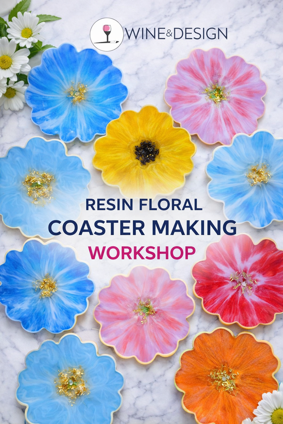 DIY Floral Coaster Resin Workshop - Set of 4!