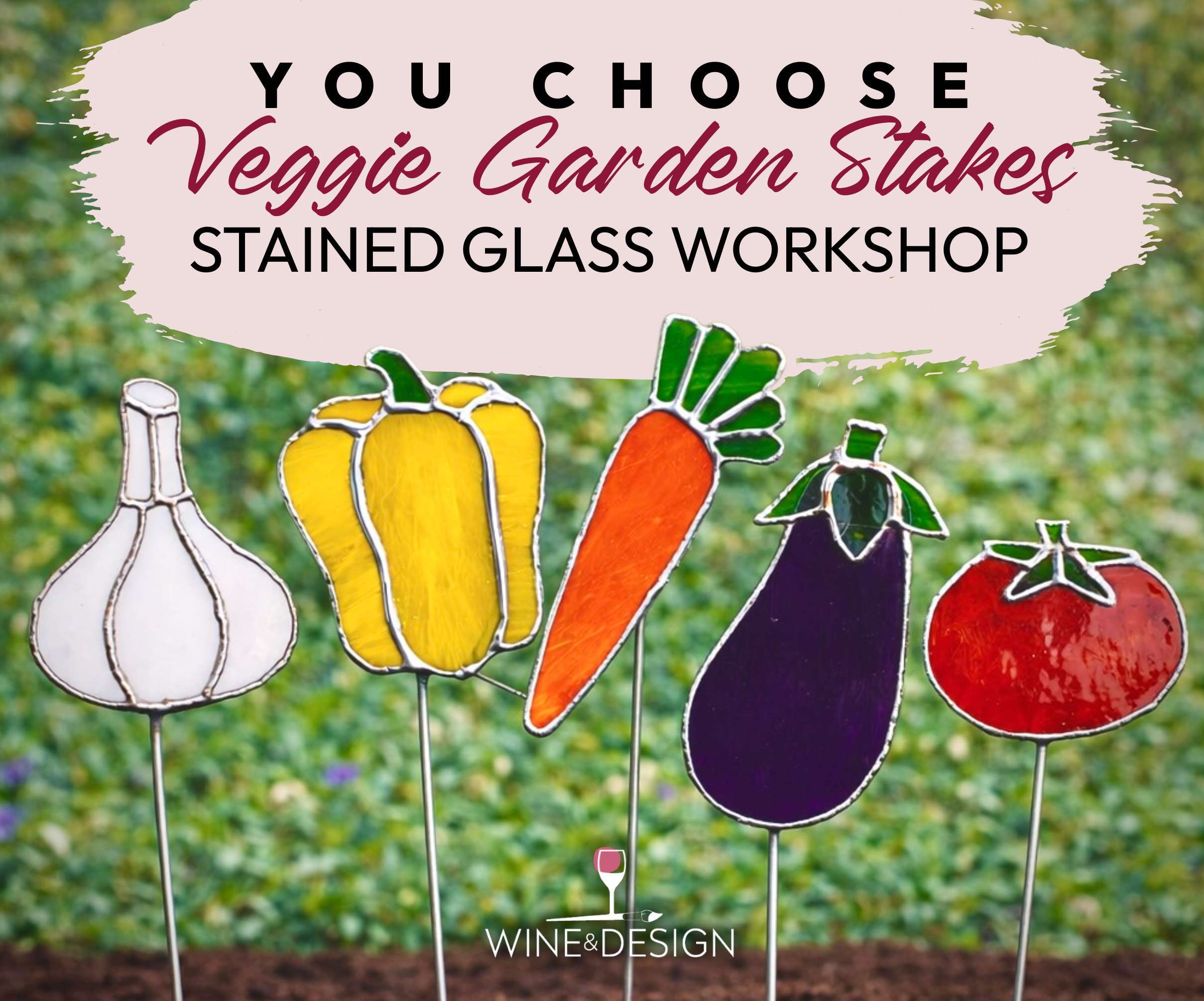 Stained Glass Vegetable Garden YOU CHOOSE