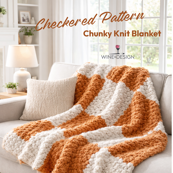 DIY Checkered Pattern Chunky Knit Blanket Workshop!