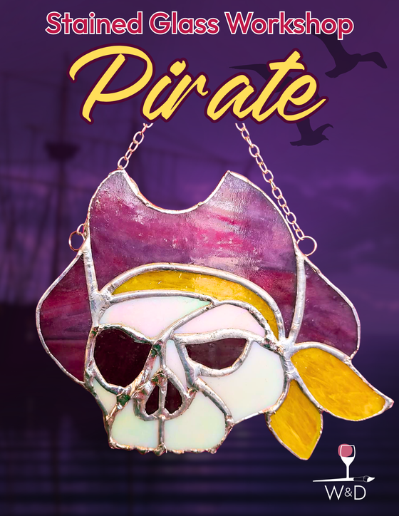 Stained Glass Pirate Workshp! (Greenville Original) 