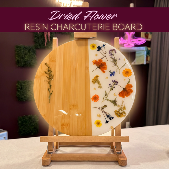 Dried Flower Charcuterie Board 