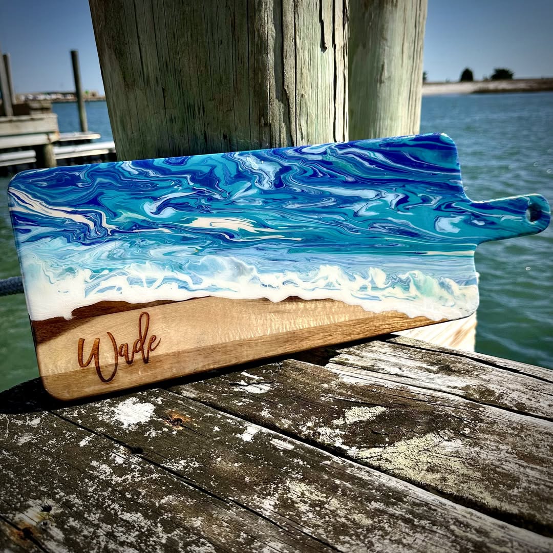 Personalized Engraved Resin Serving Board