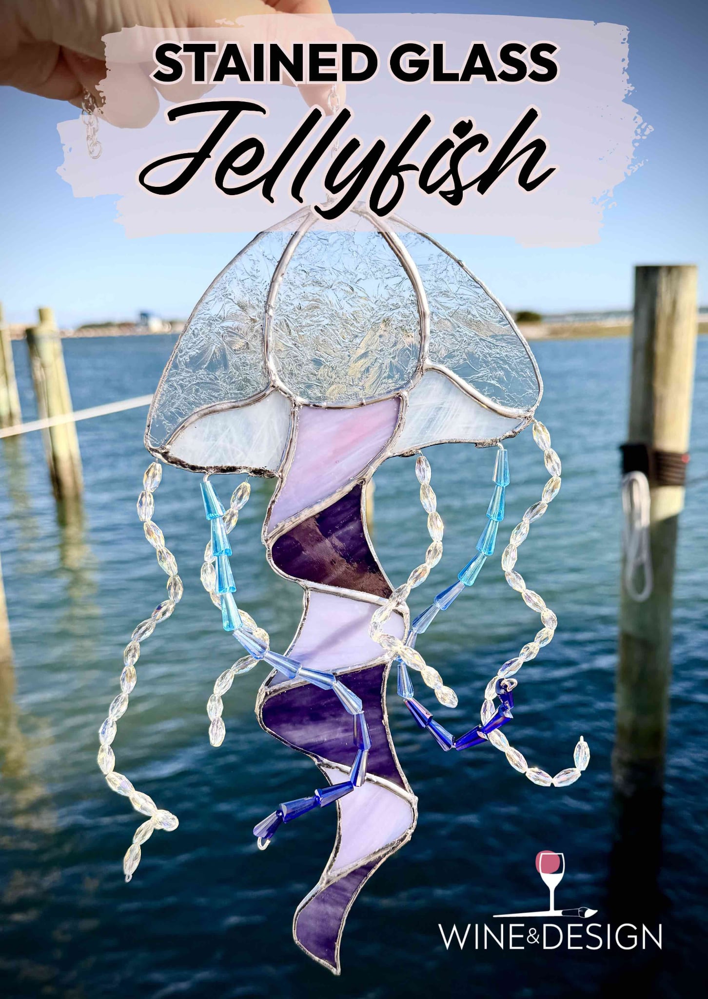 9 LEFT Jellyfish Stained Glass Workshop