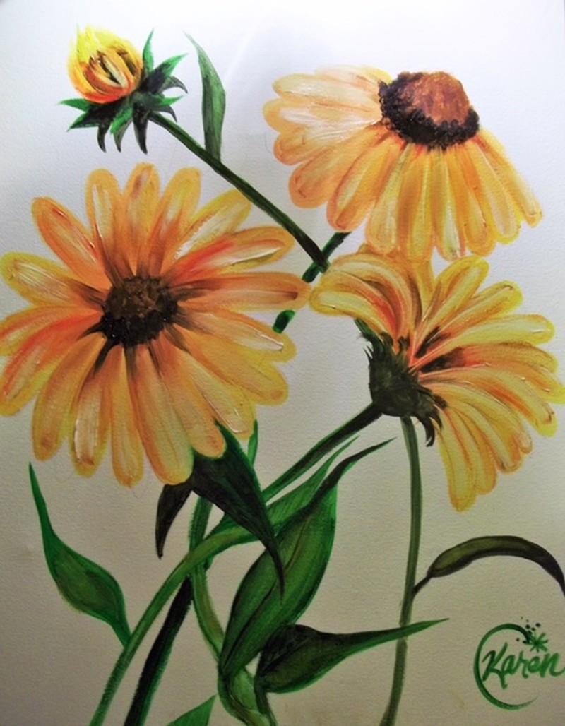 Sip & Paint Black Eyed Susans - BYOB and Free Parking