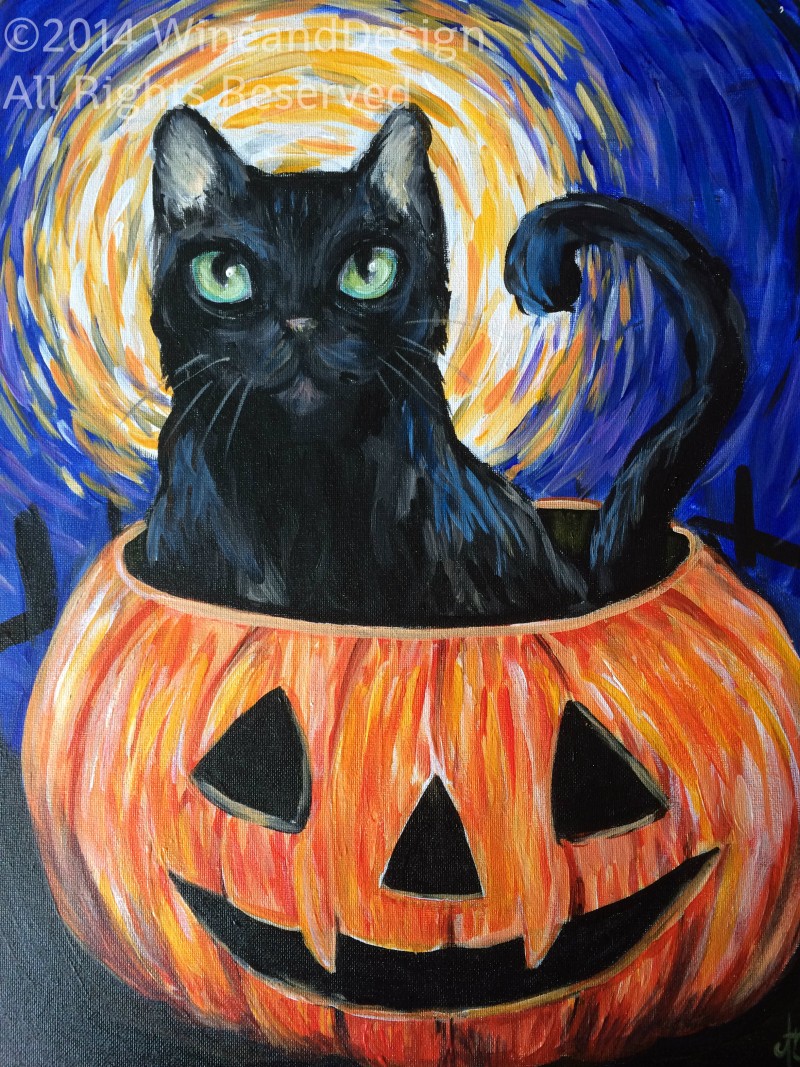 ALL AGES: Moonlit Pumpkin Cat