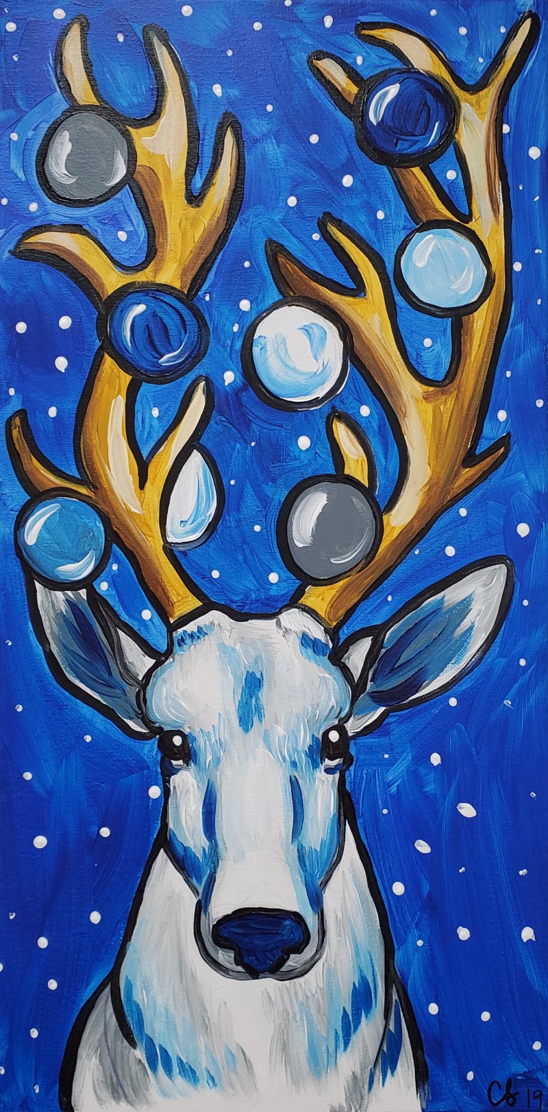 Blitzen in blue
