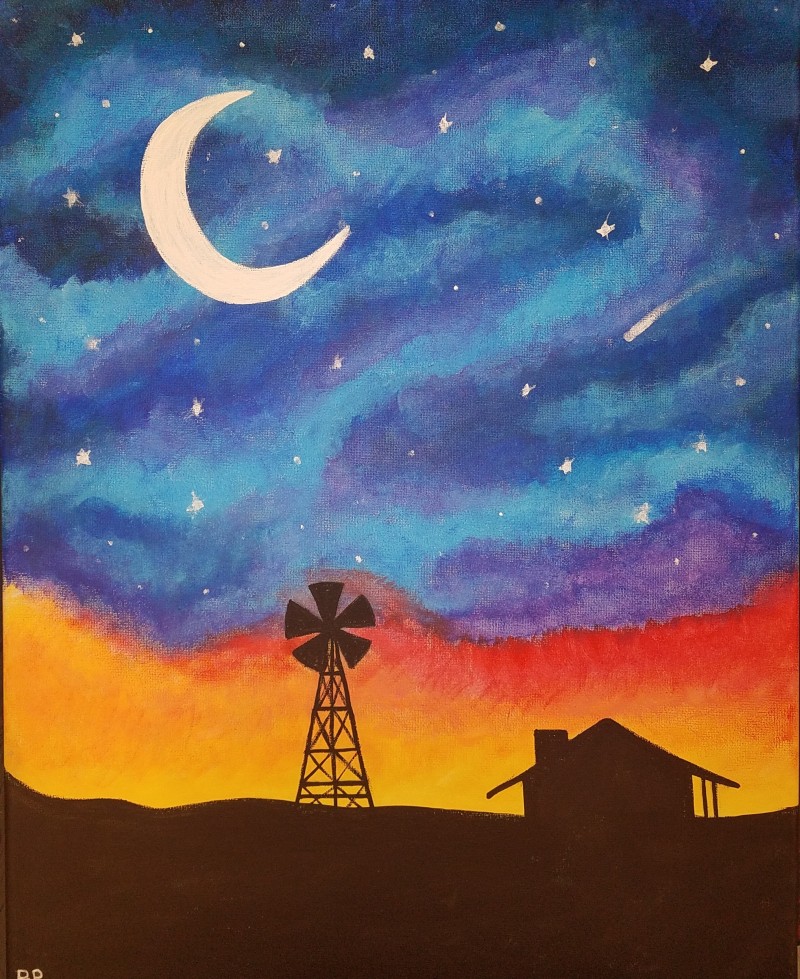 Farm at Night