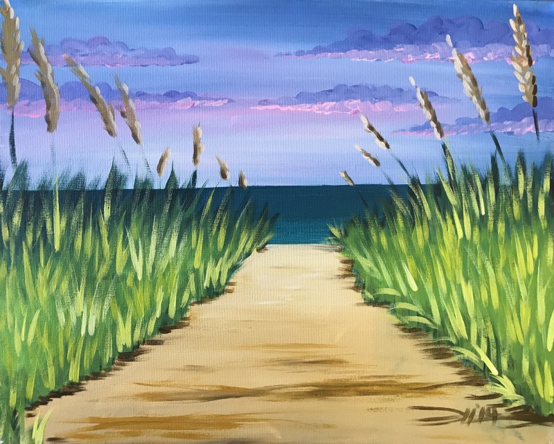 Neon Beach Walk